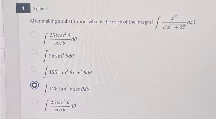 Solved After making a substitution, what is the form of the | Chegg.com