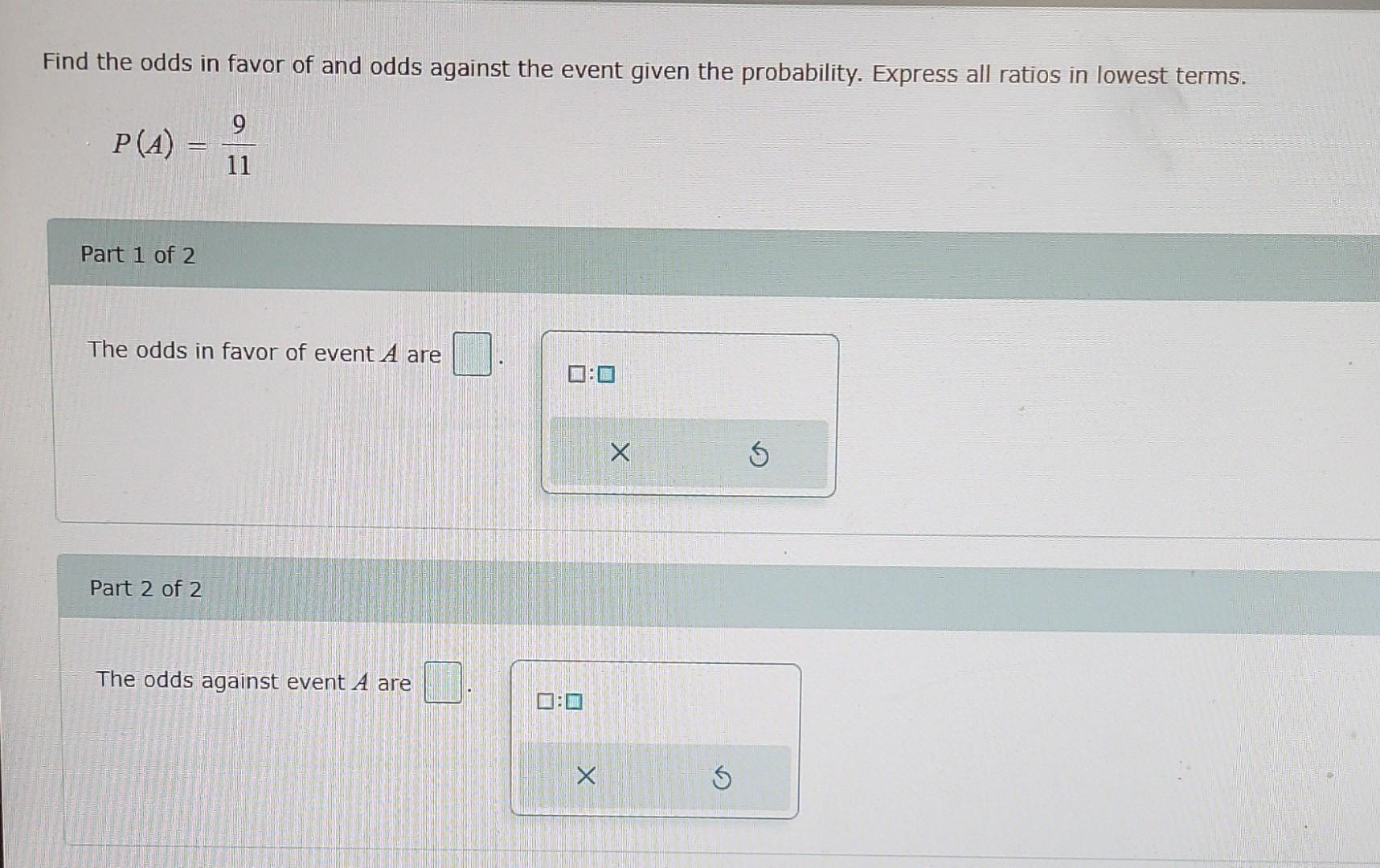 Solved Find the odds in favor of and odds against the event | Chegg.com