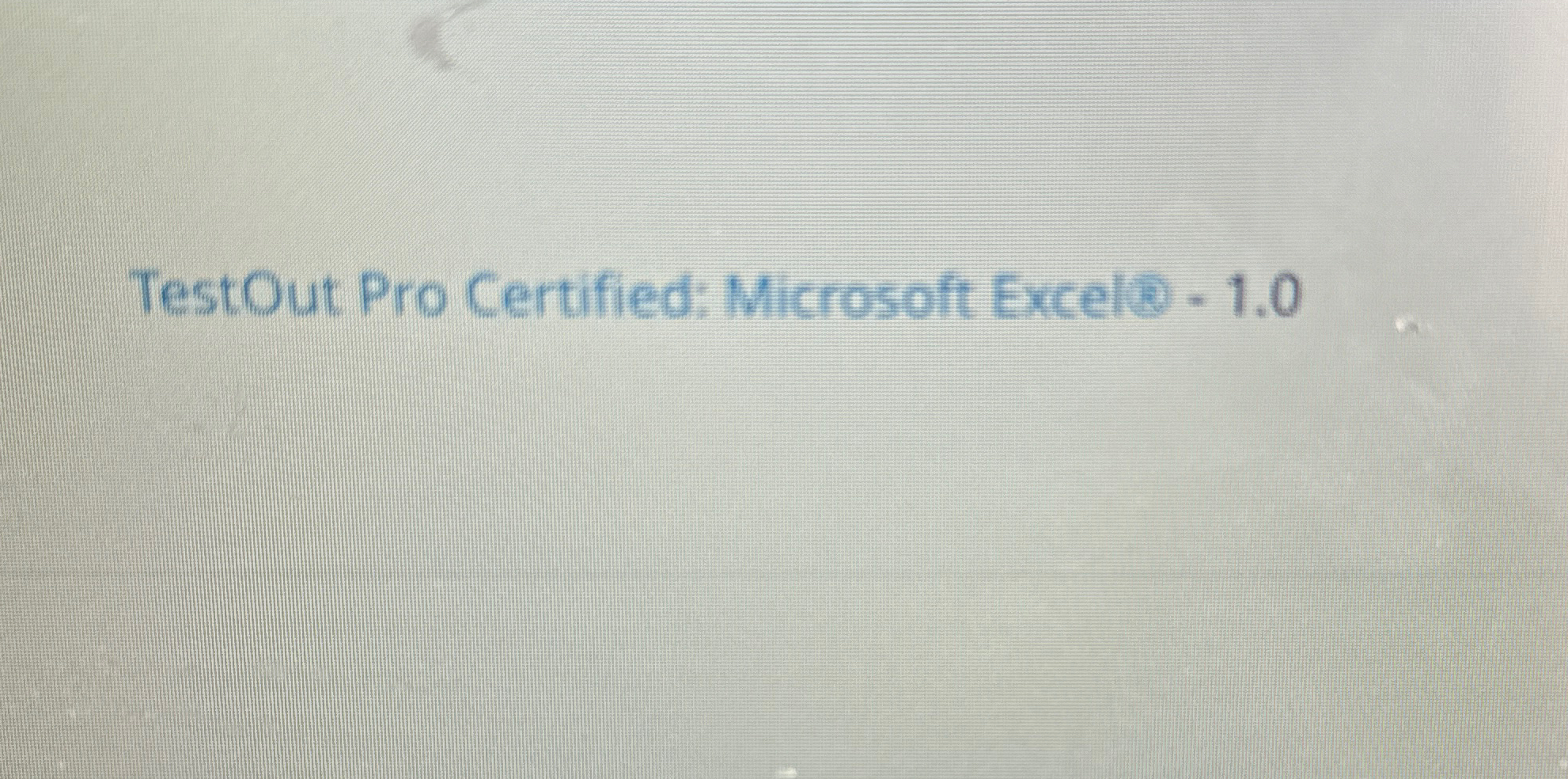 Solved TestOut Pro Certified Microsoft Excel 1.0