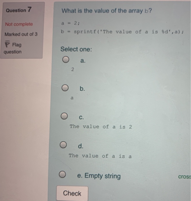 Solved Question 1 What is the output of the following | Chegg.com
