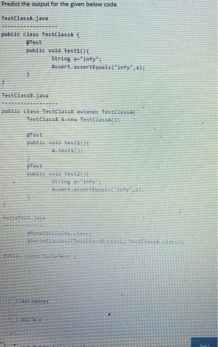 Solved Q25 of 25 Predict the output for the given below | Chegg.com