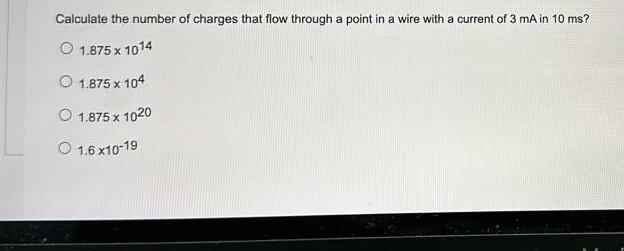 Solved Calculate the number of charges that flow through a | Chegg.com