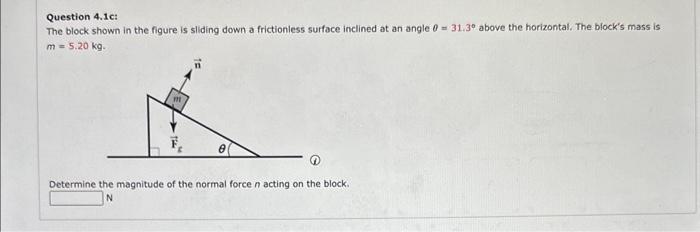 Solved Question 4.1a: The block shown in the figure is | Chegg.com