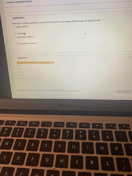 Solved Question Completion Status: QUESTIONS What type of | Chegg.com
