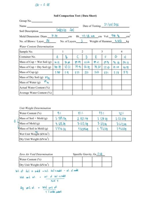 Zern Air Vaid Determination
Sosific Ciravitv. Cis \( 2.6 f \)