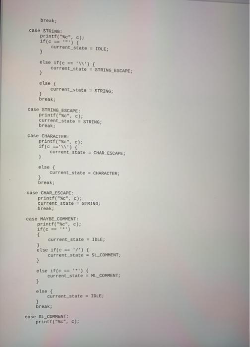 Solved Starting with the indentation program from last week, | Chegg.com