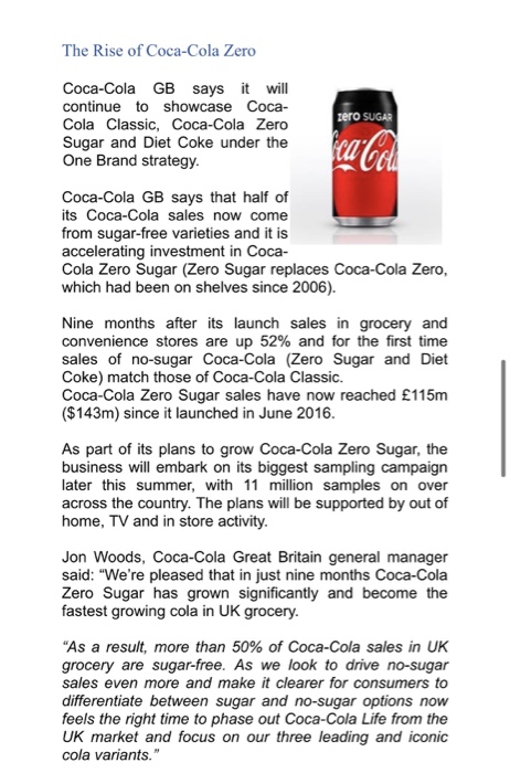 coca cola life case study solution