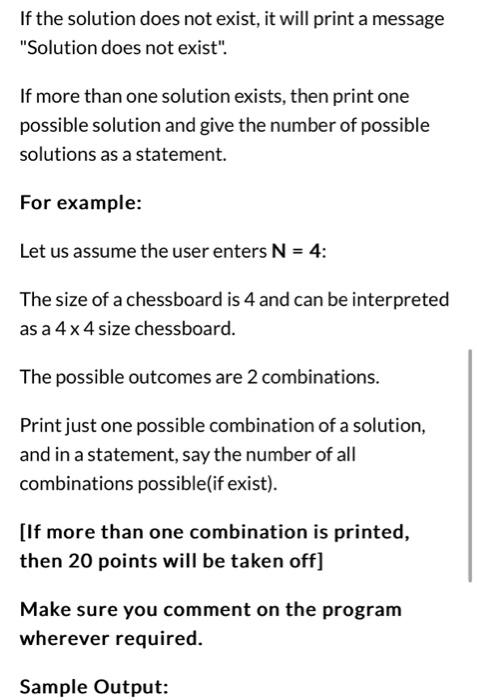 Solved (a) Assume you are given an N * N chessboard with