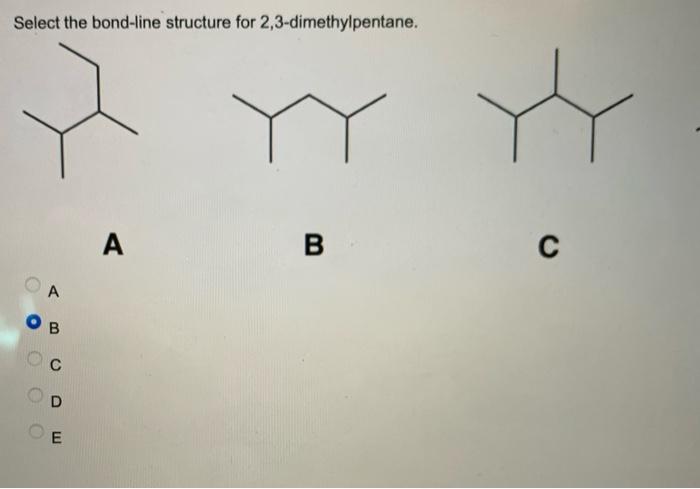 2 3 dimethylbutane bond line structure