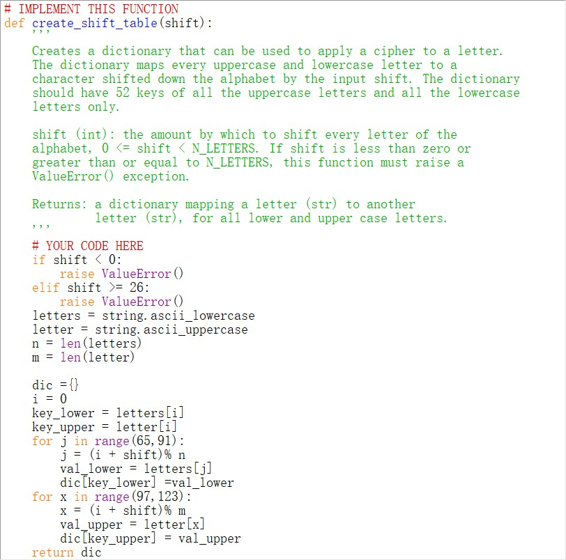 import string ### DO NOT MODIFY THIS FUNCTION ### def | Chegg.com