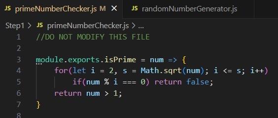 find prime number using js