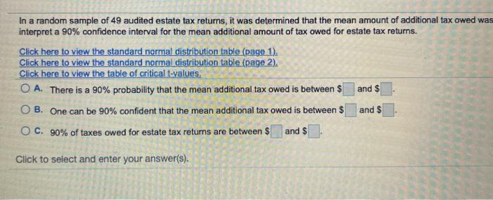 solved-in-a-random-sample-of-49-audited-estate-tax-returns-chegg