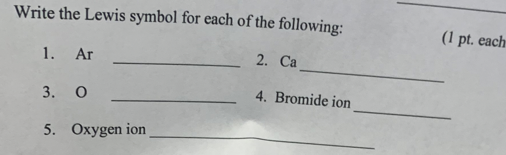 Solved Write the Lewis symbol for each of the following:Ar(1 | Chegg.com