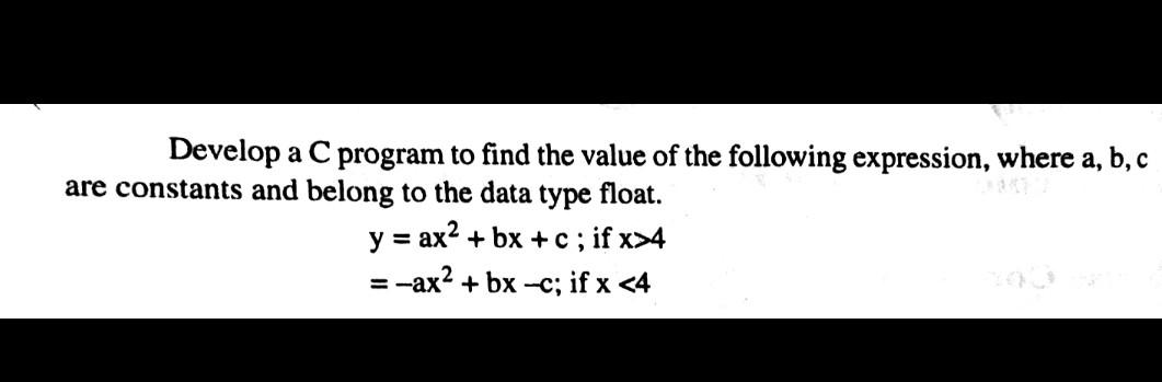 Solved Develop a C program to find the value of the | Chegg.com