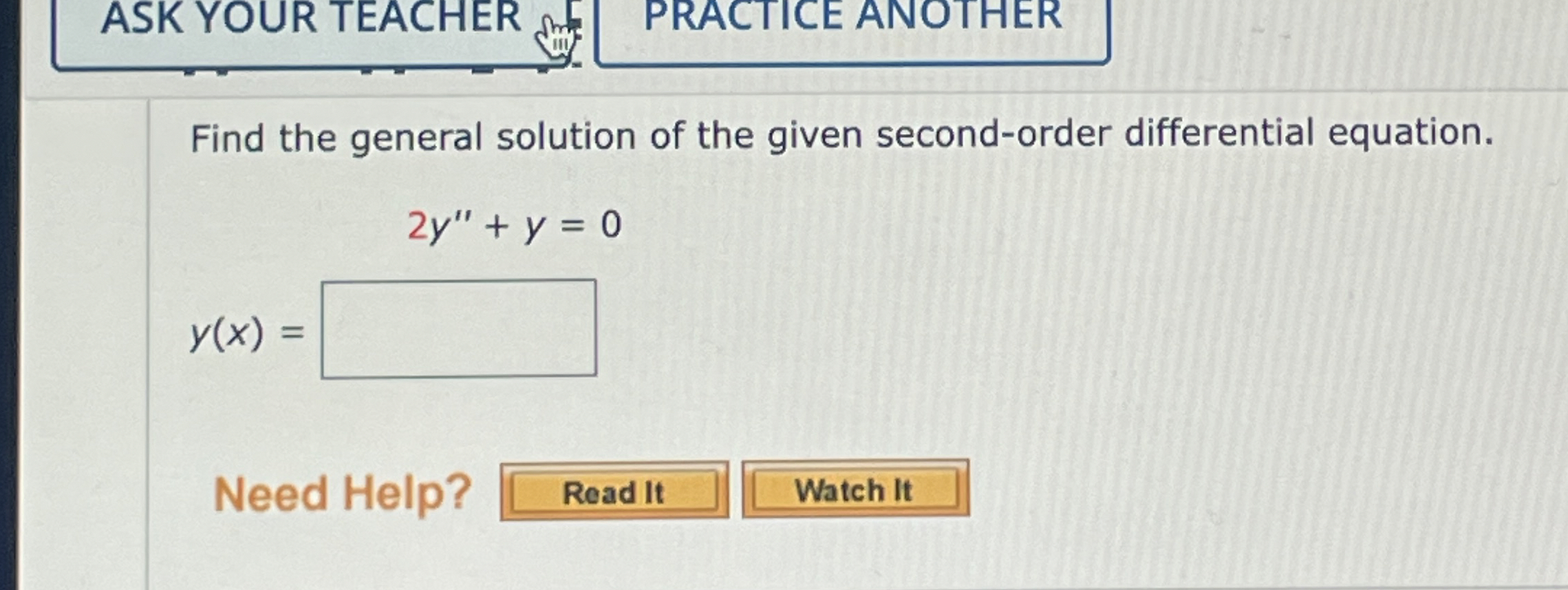 Solved ASK YOUR TEACHERPRACTICE ANOTHERFind the general | Chegg.com