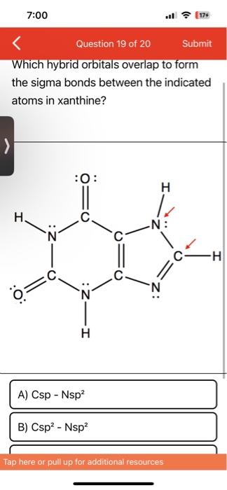 Solved Which hybrid orbitals overlap to form the sigma bonds | Chegg.com