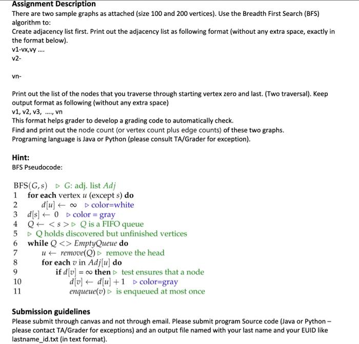 Solved There are two sample graphs as attached (size 100 and | Chegg.com