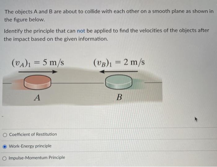 Solved The Objects A And B Are About To Collide With Each | Chegg.com