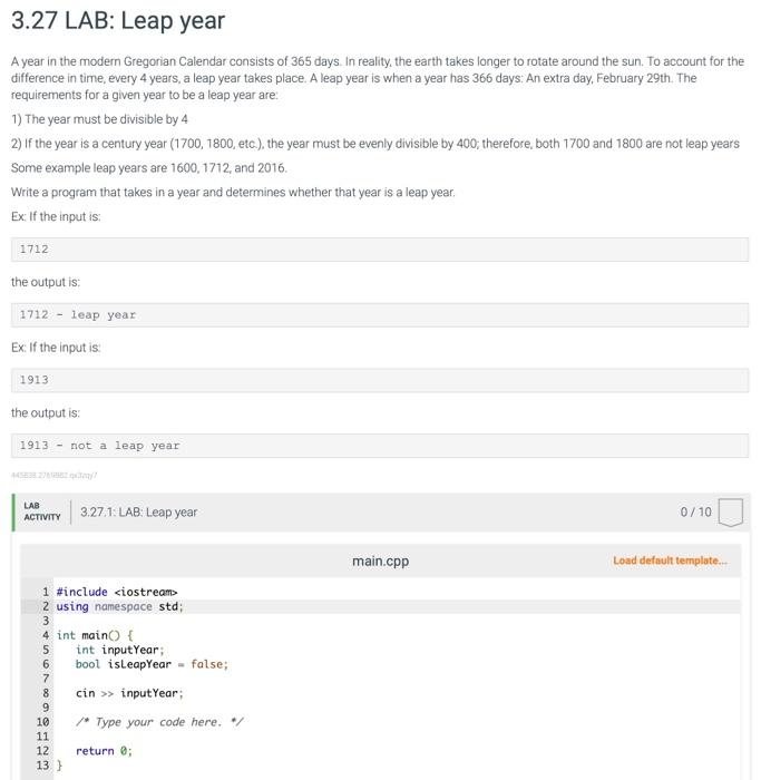 solved-3-27-lab-leap-year-a-year-in-the-modern-gregorian-chegg