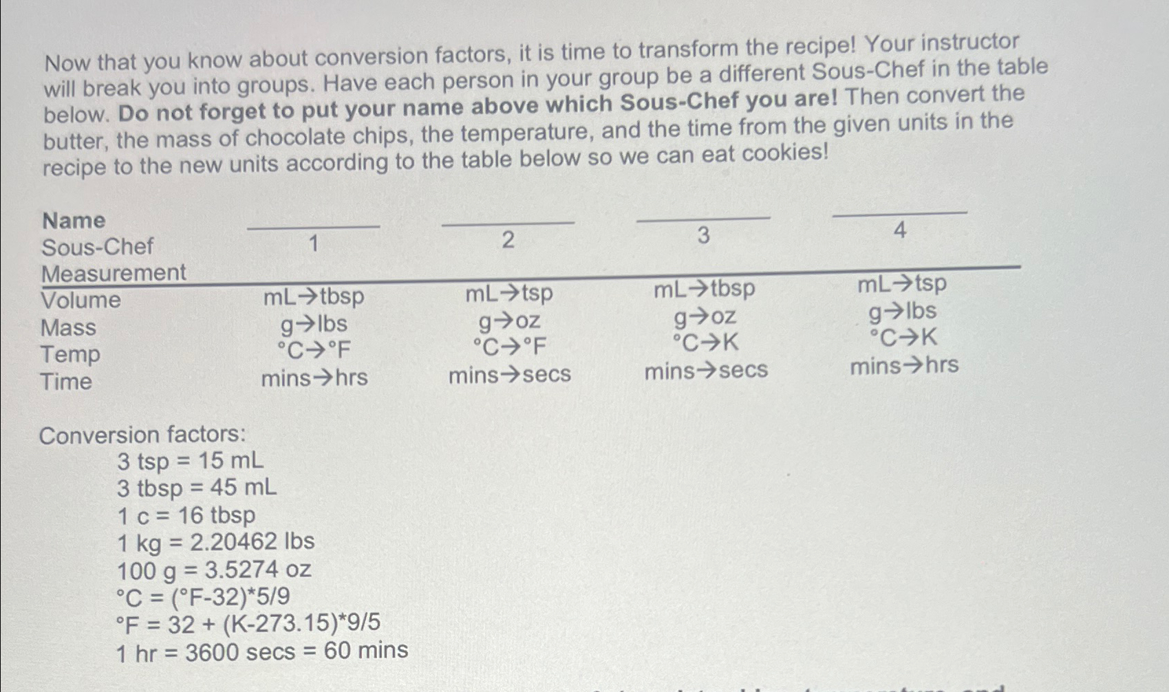 Solved Now that you know about conversion factors, it is | Chegg.com