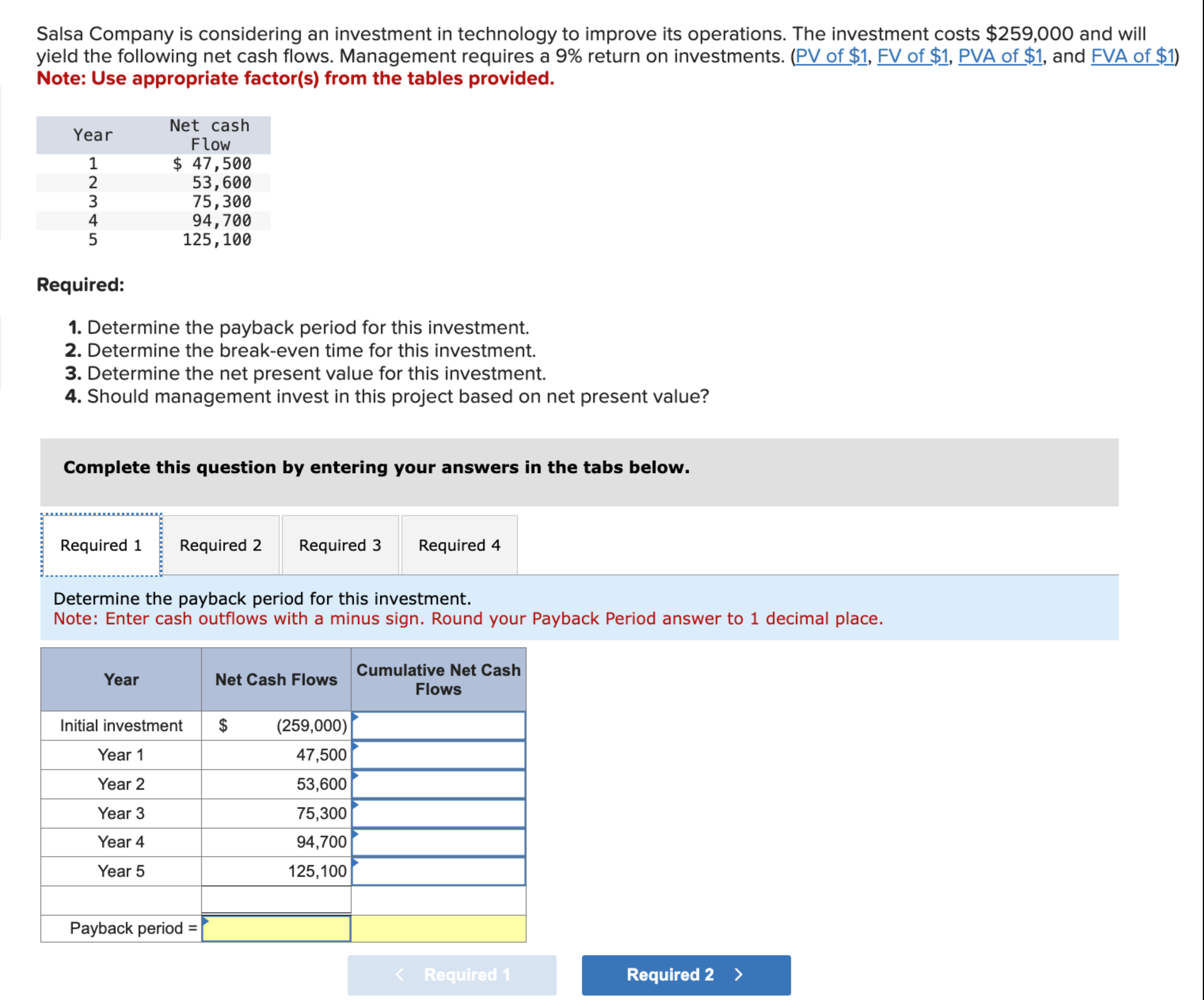 Solved Determine the payback period for this | Chegg.com