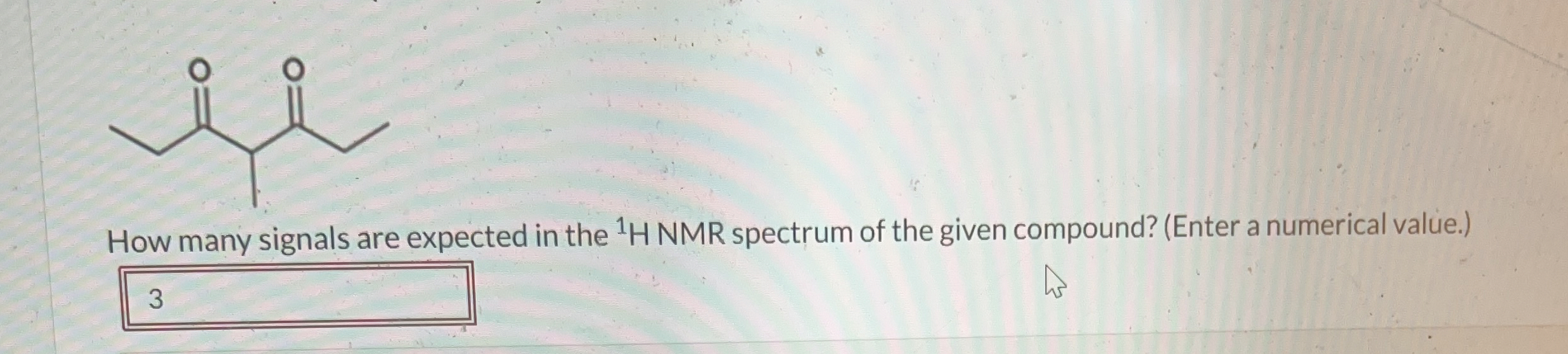 Solved How many signals are expected in the ?1H ﻿NMR | Chegg.com