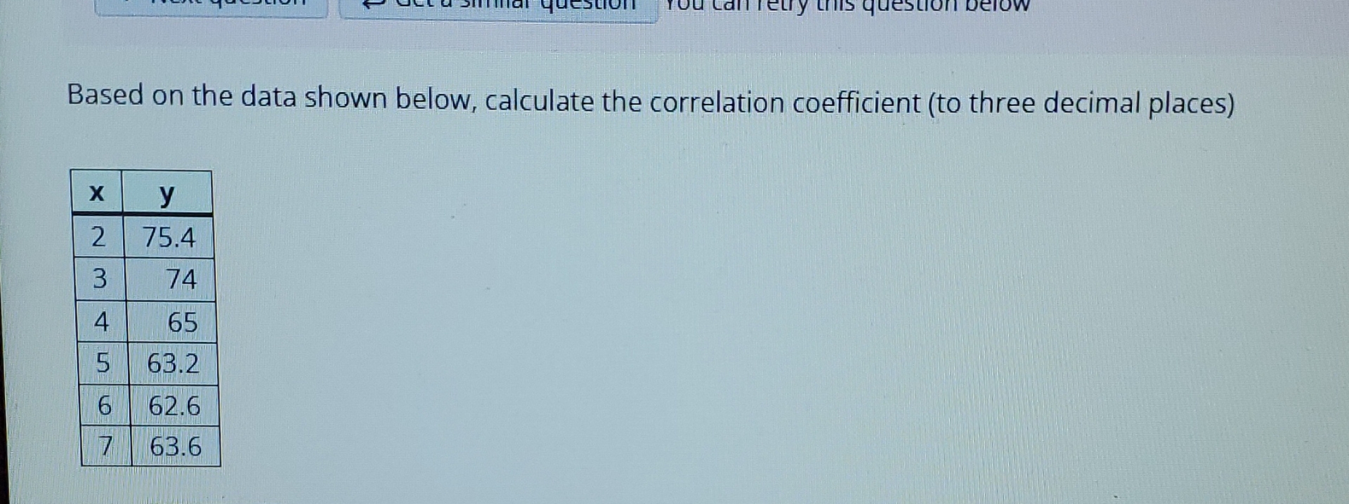Solved Based on the data shown below, calculate the | Chegg.com