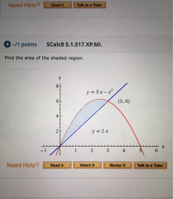Solved Need Help? Read It Talk to a Tutor + -/1 points | Chegg.com