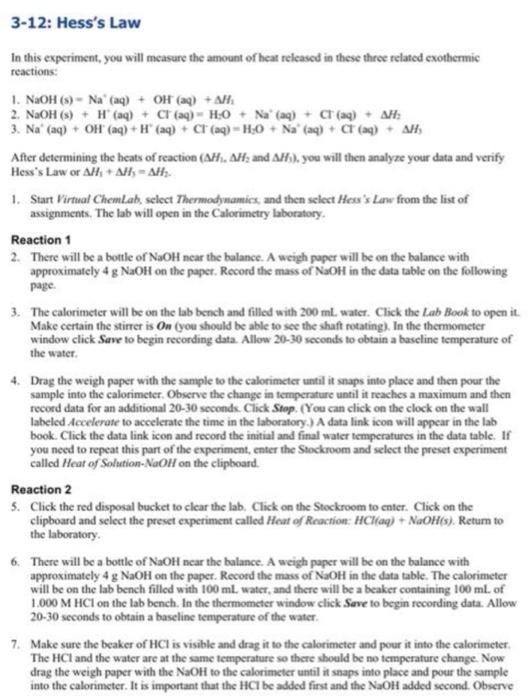 hess' law experiment pdf