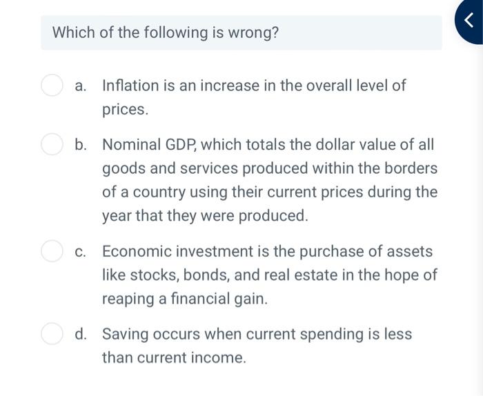 Solved Which of the following is not a shortcoming of the | Chegg.com
