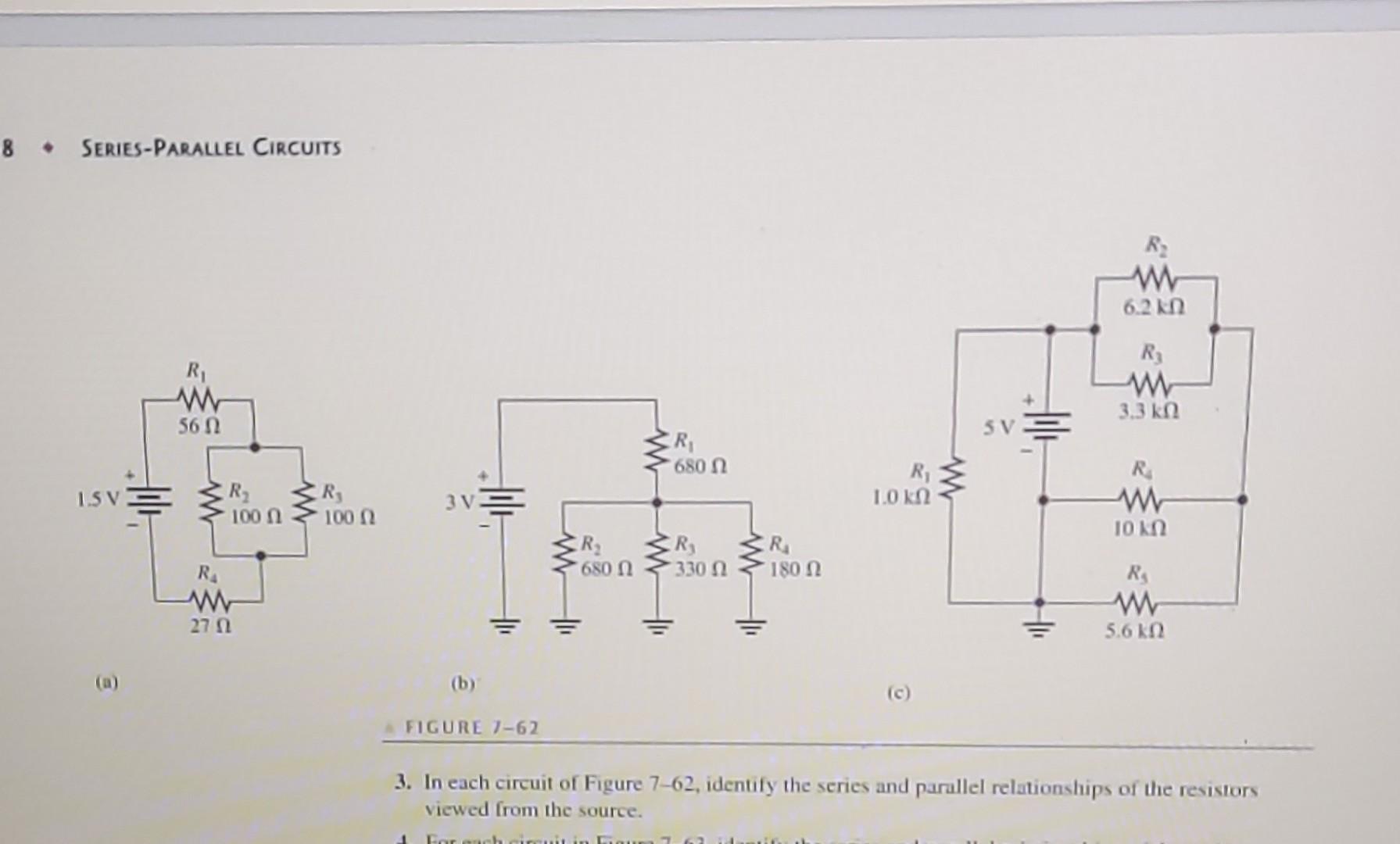 Solved 3. In Each Circuit Of Figure 7-62, Identify The | Chegg.com