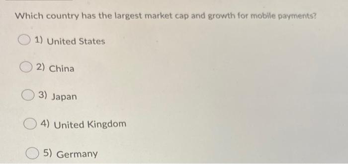 Cap payments by country clearance