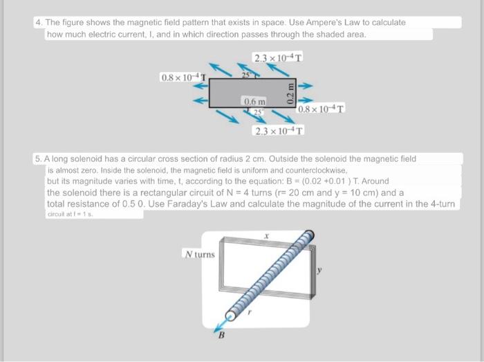 Solved 4. The figure shows the magnetic field pattern that | Chegg.com