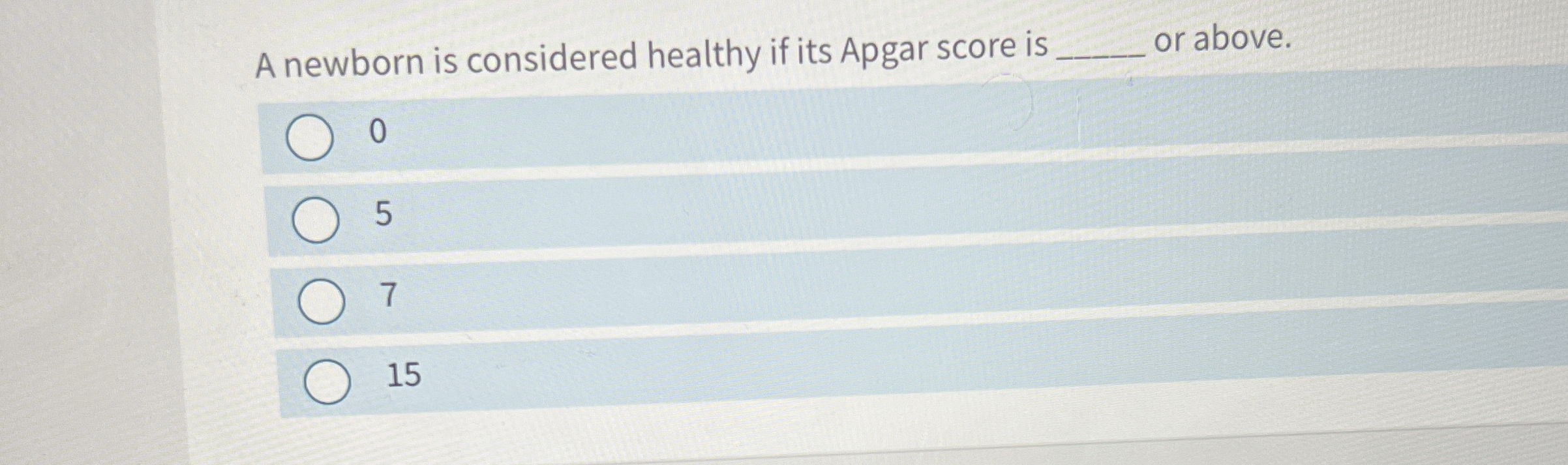 Solved A newborn is considered healthy if its Apgar score