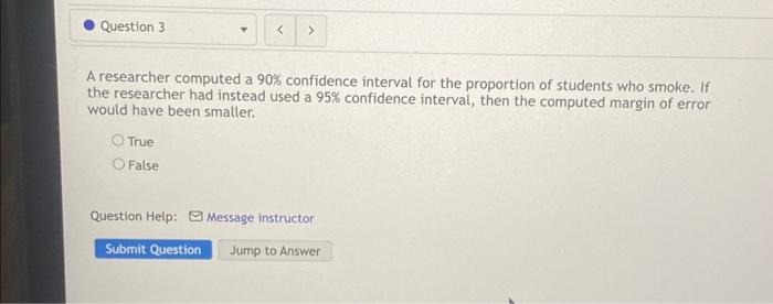 Solved A researcher computed a 90% confidence interval for | Chegg.com