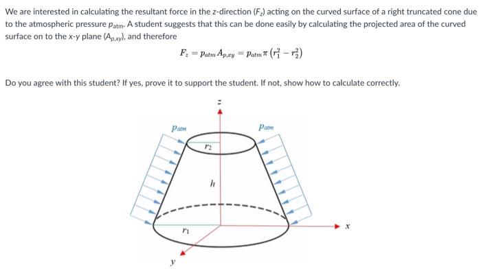 Solved We Are Interested In Calculating The Resultant Force