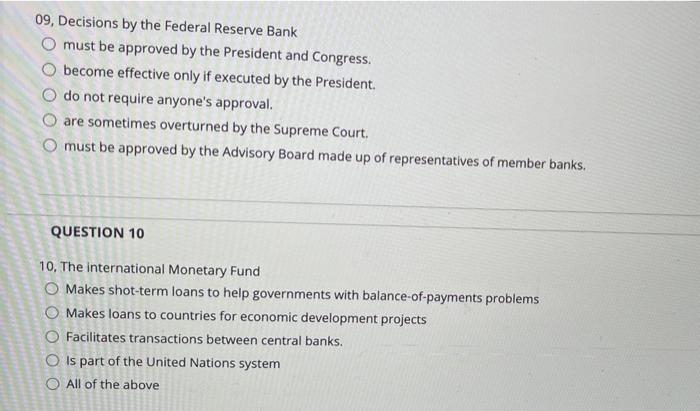 Solved 08, Which of the following is NOT a monetary policy | Chegg.com
