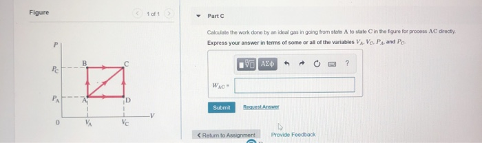 Solved Figure 1 of 1 Part C Calculate the work done by an | Chegg.com