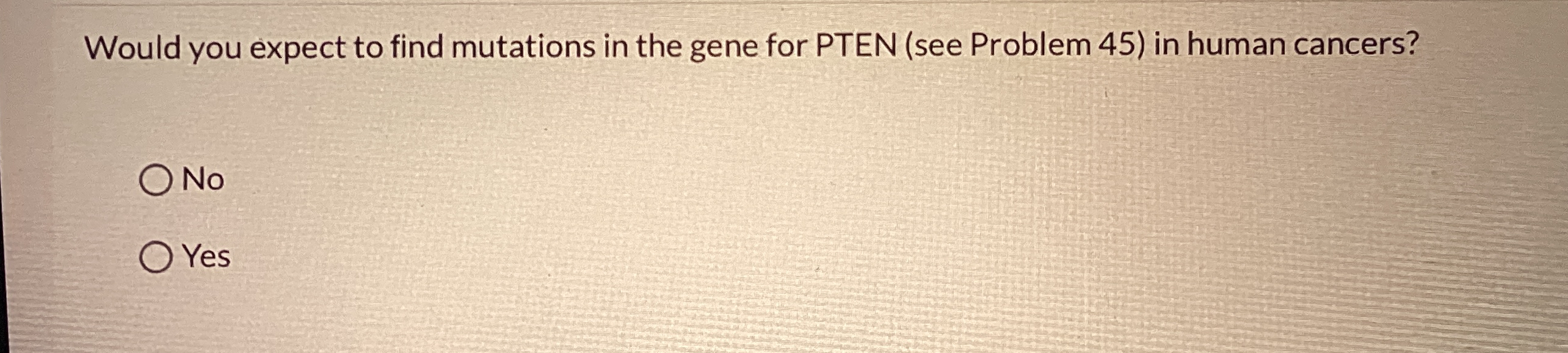 Solved Would you expect to find mutations in the gene for | Chegg.com