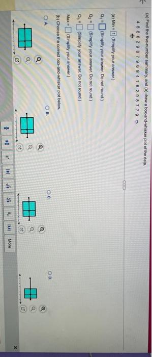 solved-a-find-the-five-number-summary-and-b-draw-a-chegg