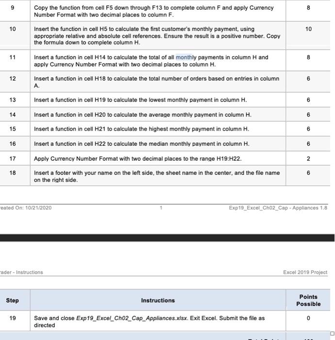 Solved 9 8 10 10 11 8 12 6 Copy the function from cell F5 | Chegg.com