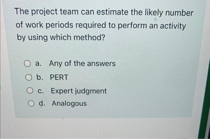 Solved Employee Performance Includes A. Work Behavior B. All | Chegg.com