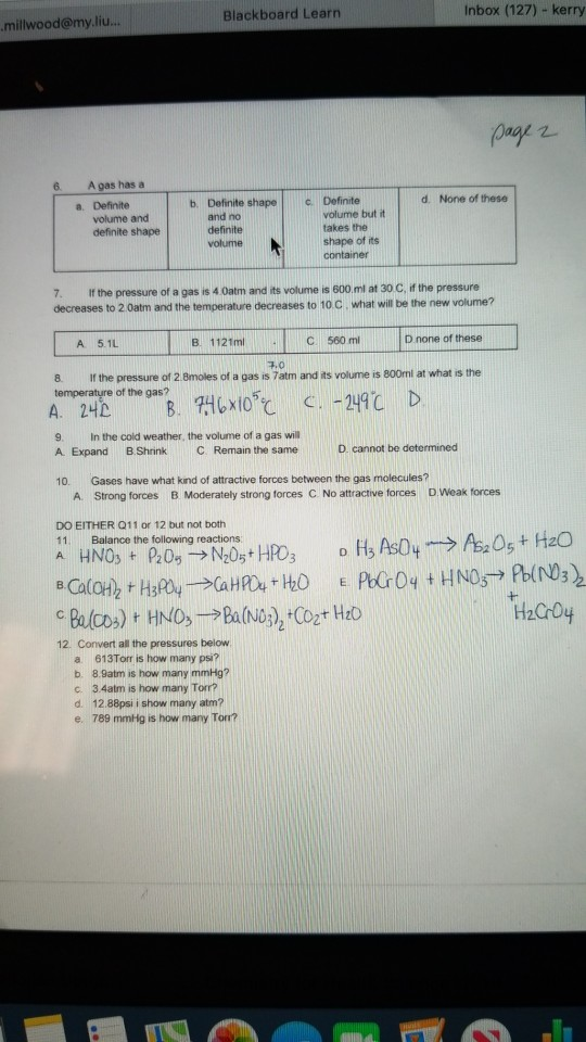 Solved millwoodmy.liu... Blackboard Learn Inbox (127)