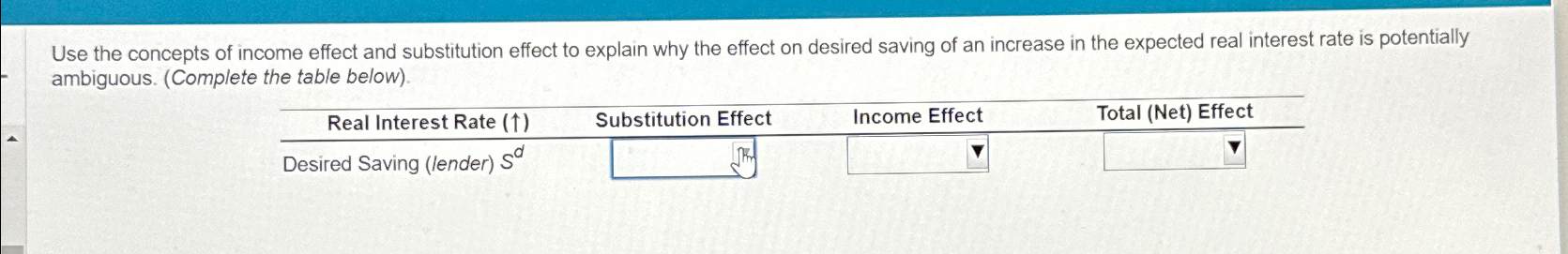 Solved Use the concepts of income effect and substitution | Chegg.com