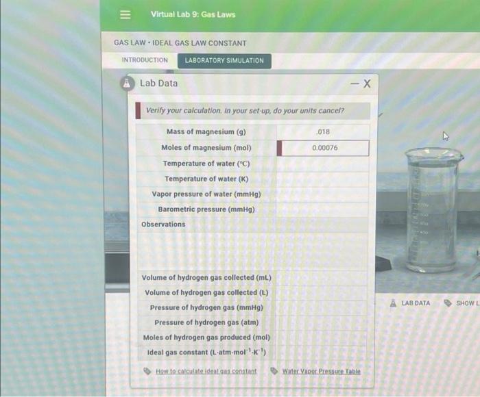 Virtual Lab 9 Gas Laws GAS LAW IDEAL GAS LAW