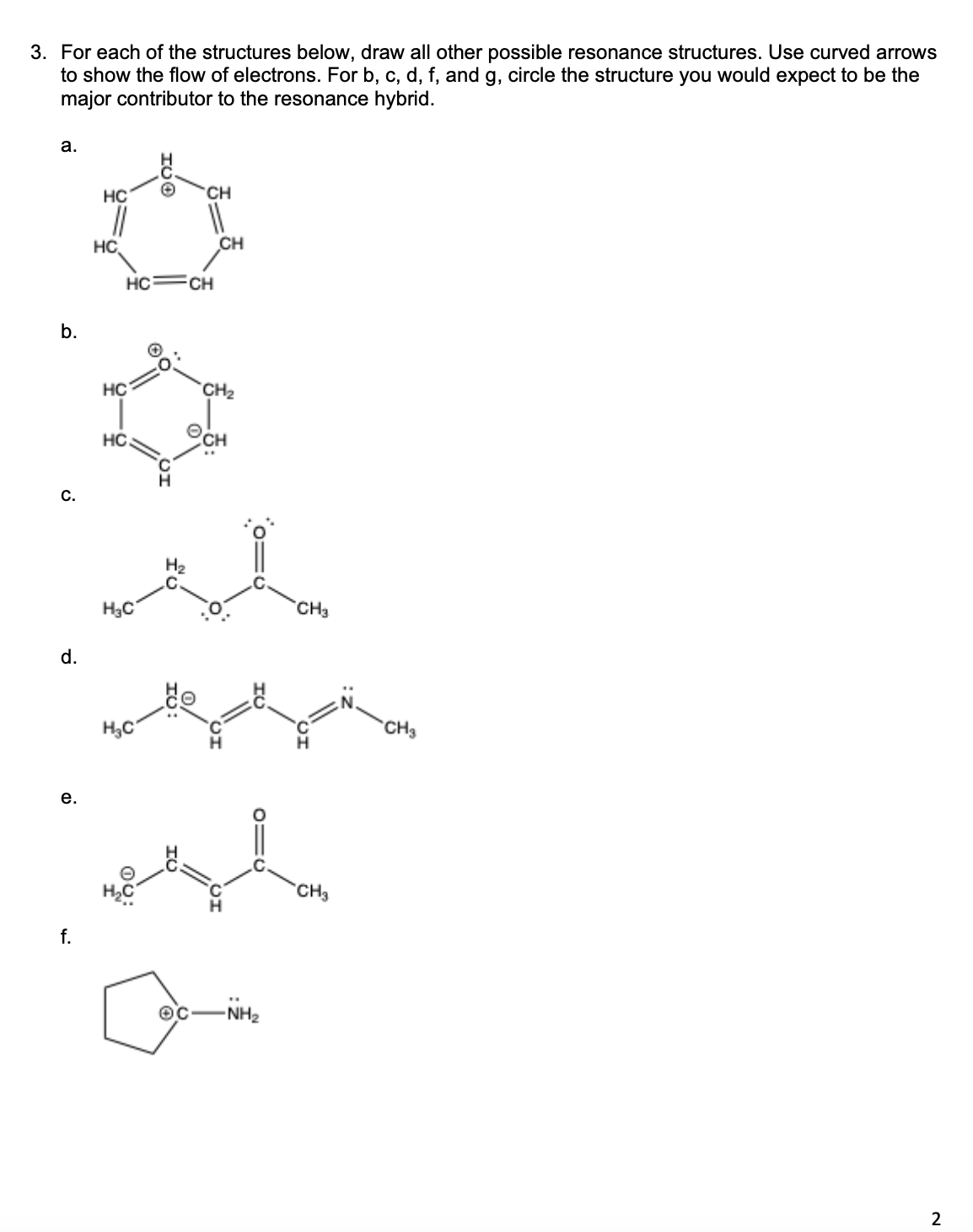 Solved Please HELP im struggling! For each of the structures | Chegg.com