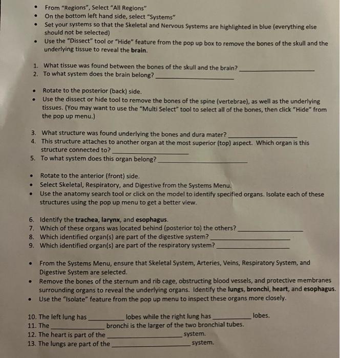 Solved - From "Regions", Select "All Regions" - On the | Chegg.com