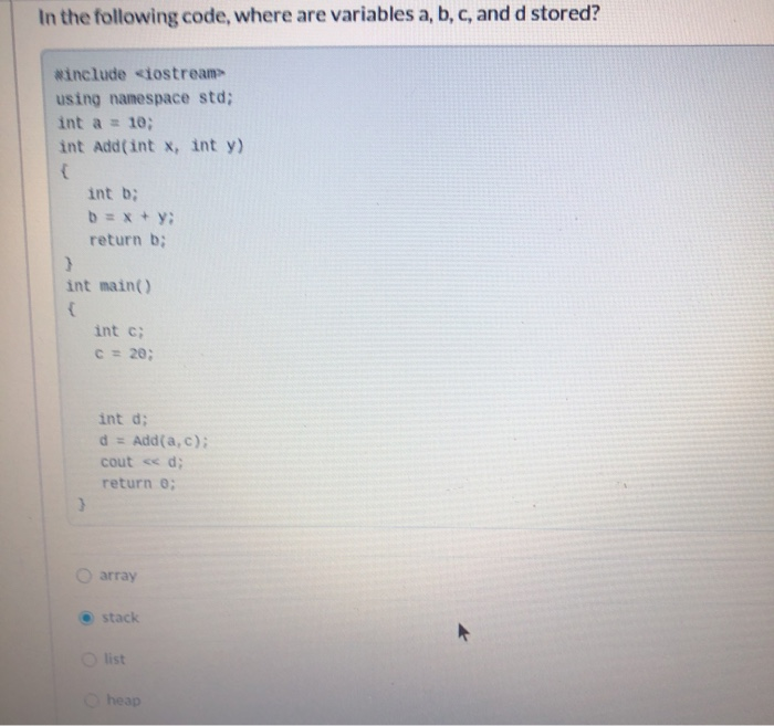 solved-in-the-following-code-where-are-variables-a-b-c-chegg