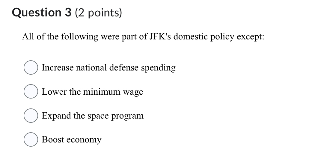 Solved Question 3 (2 ﻿points)All of the following were part | Chegg.com
