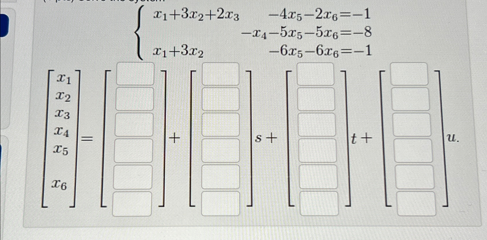 a 3x 2x 1 )- x 6x 2 )  5 x 4